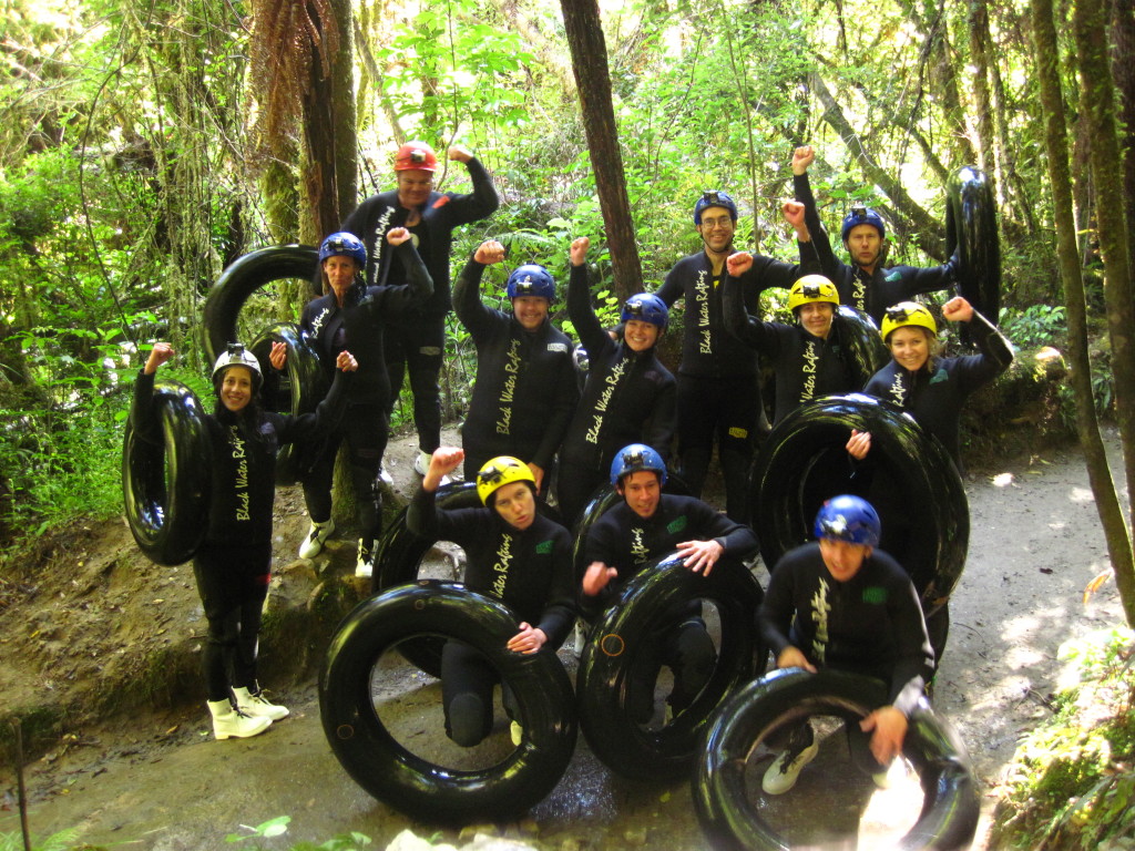 waitomo cave group ... someone in this photo peed.