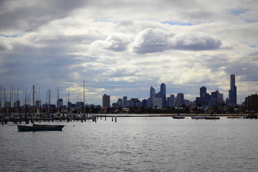 view of melbourne from st. kilda