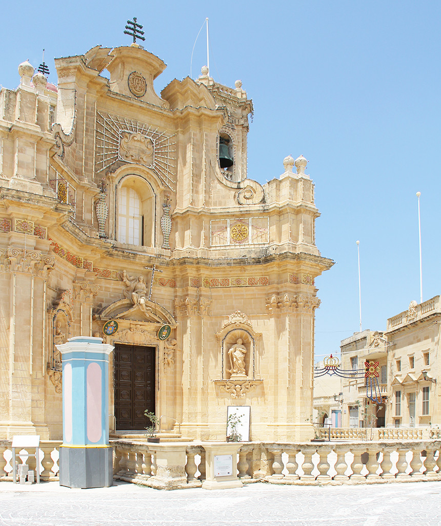 postcards from malta - gharb cathedral